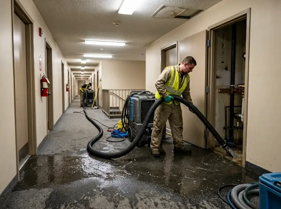 multi-unit-apartment-hallway-f-005 — frequently asked questions, Emergency Burst Pipe Water Extraction & Removal in Bensvill…